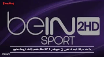 شاهد مجانًا.. تردد قناة بي إن سبورتس 2 HD لمتابعة مباراة قطر وفلسطين